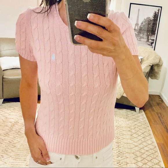 Ralph Lauren Tops - Ralph Lauren Sport Pink Short Sleeve Knit Small